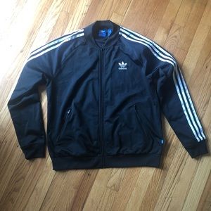 Adidas originals track jacket three stripes